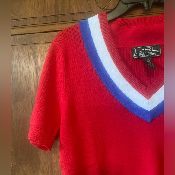 Vintage Ralph Lauren preppy sweater short sleeve - Picture 4 of 6